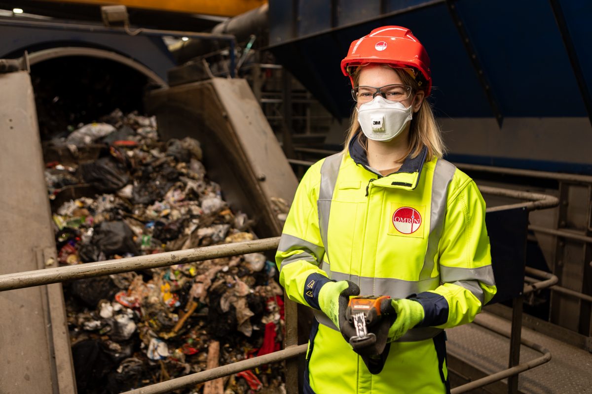Sorteerder bij de nascheidingsinstallatie